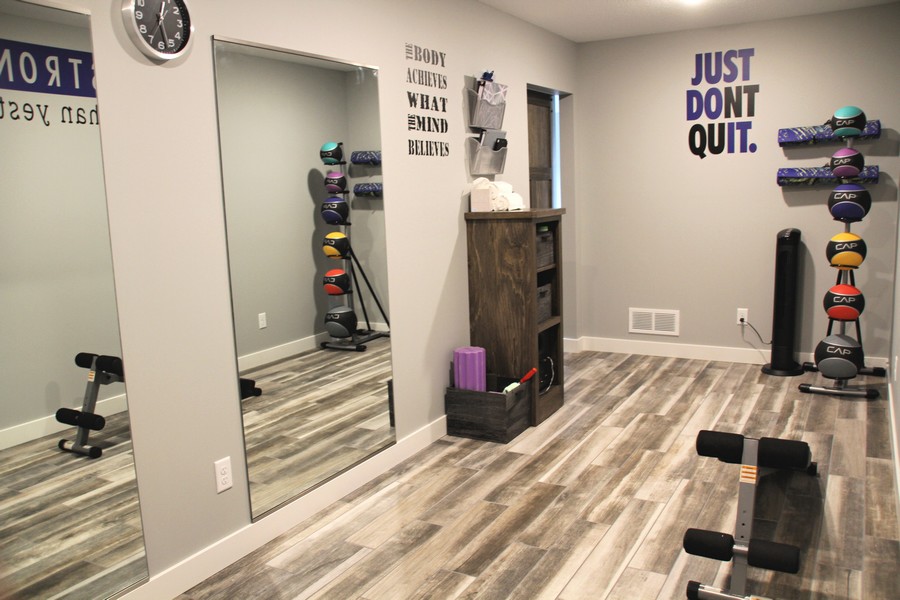 Anne's workout space